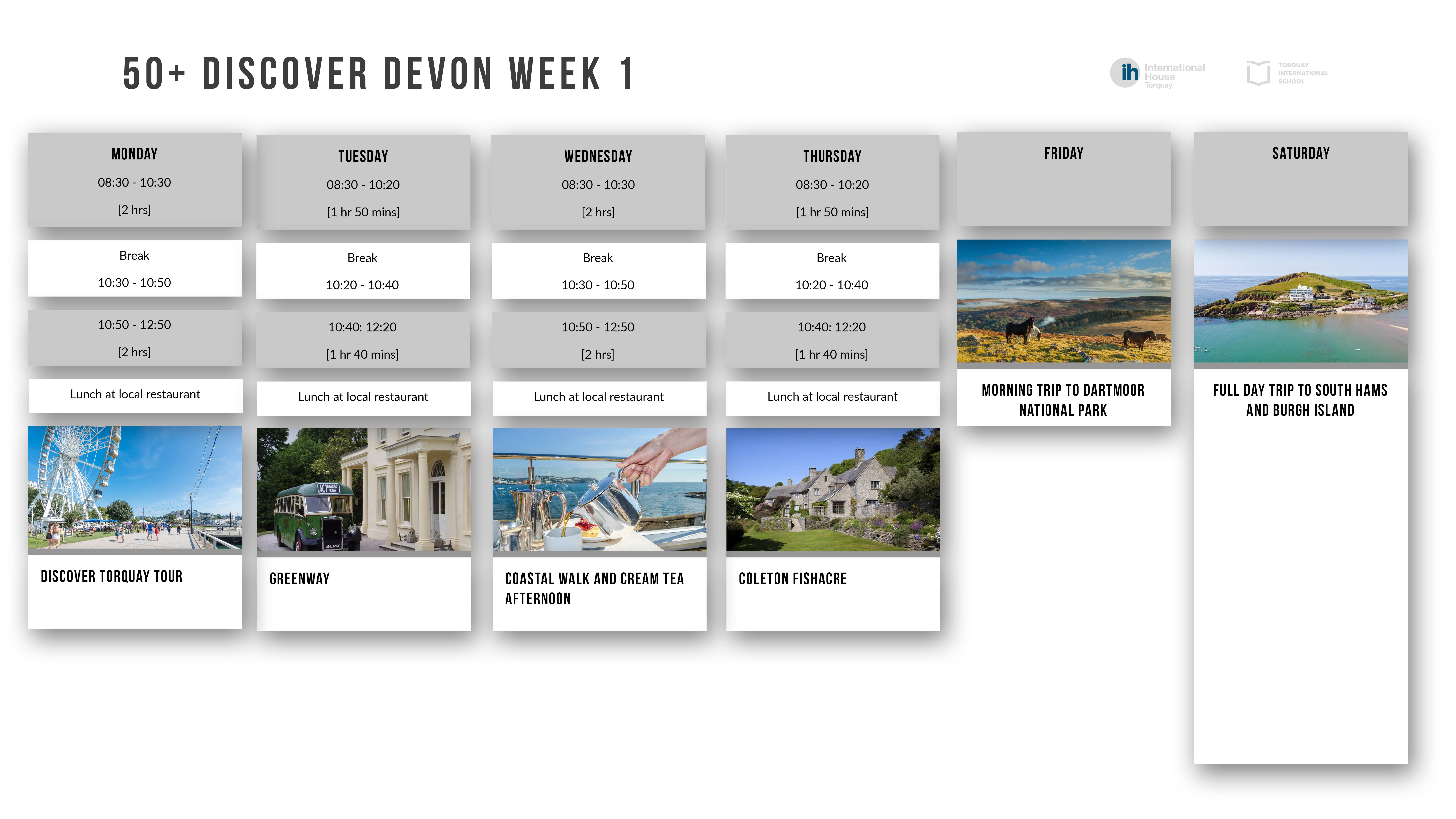 50+ Discover Devon week 1